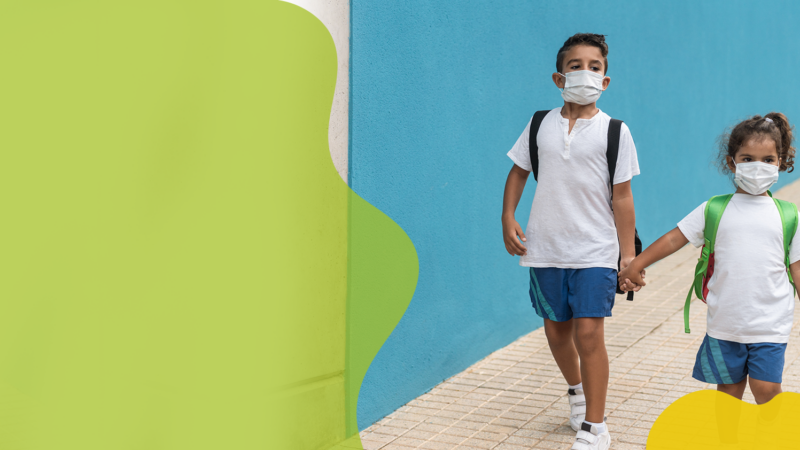 Conoce el uso adecuado de las mascarillas en los niños